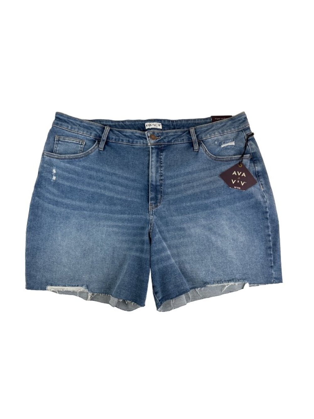 Ava & Viv High Rise Stretch Shorts Size 22W NWT